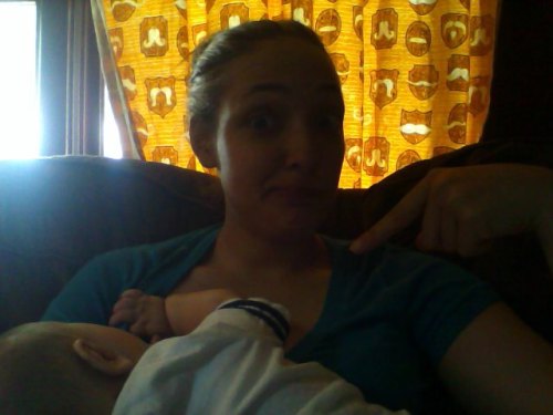 courtorderedcake:My normalize Breastfeeding pic. &lt;3