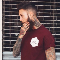 jamesstagclothing:  Hex Logo Tee // Burgundy // £20  www.stagclothing.com