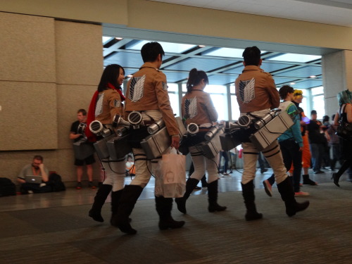 Sakura-con 2014 part 4Introducing GLOWING NIPPLES!  And a butt-ton of Shingeki cosplayers.  Not gonn