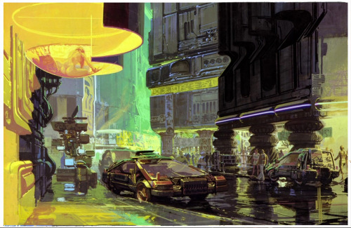 superbestiario: Original illustrations of Blade runner by Syd mead