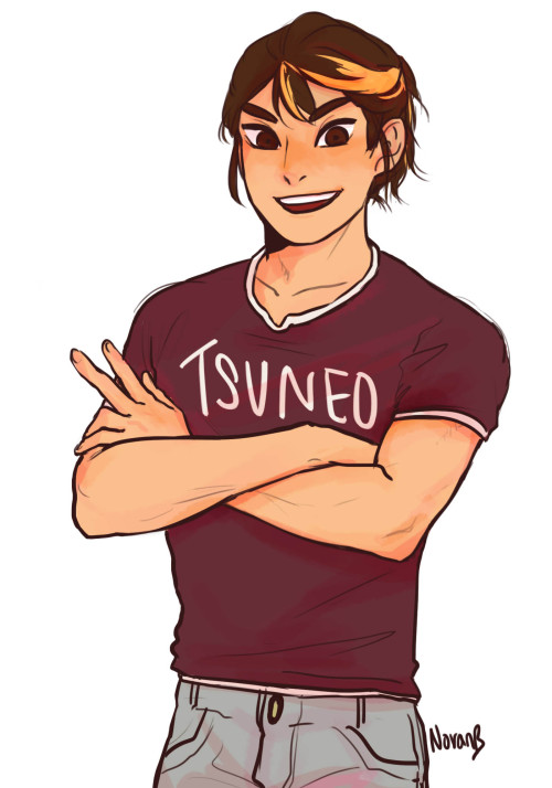 noranb-artstuffs:  Also Asanoya love child’s name is Tsuneo it’s been decided   Edit He’s slightly taller than Hinata. 