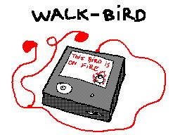 k-eke:  L’incroyable fusion entre un pigeon et un walk-man !   The walk-bird.