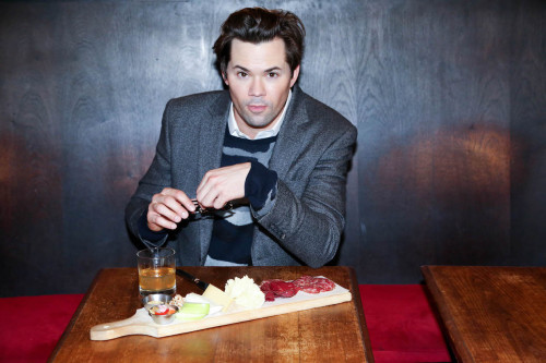 matchingvnecks:Andrew Rannells for The New Potato