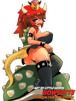 Littleheros69:  Hi, I Am A Little Late But Finally, I Have My Version Of Bowsette