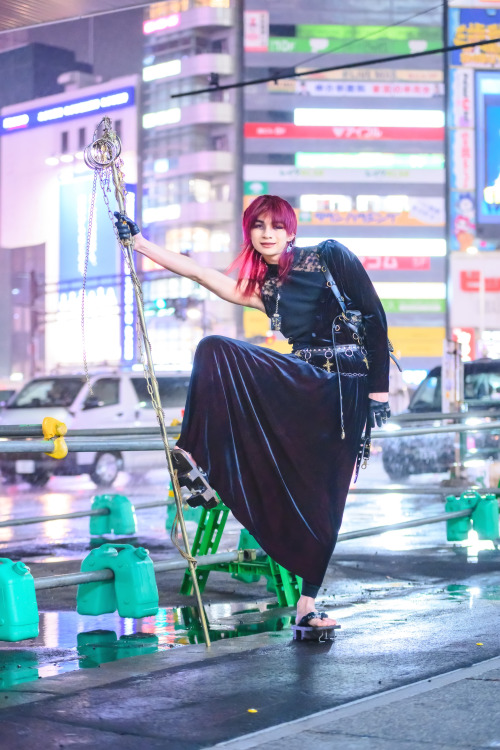 tokyo-fashion:Japanese-Thai Harajuku street style personality Tatsuya was the only person to show up