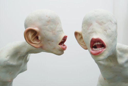 red-lipstick:  Choi Xoo Ang (b. Seoul, South Korea) - #1: Listener   #2: The Vegetative State (detail), 2007 Sculptures: Mixed Media  #3: Islets Of Aspergers Type X, 2009  #4: Islets Of Aspergers Type , 2009   #5: The Noise (detail), 2007  #6: