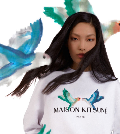 gao jie for maison kitsune ss18