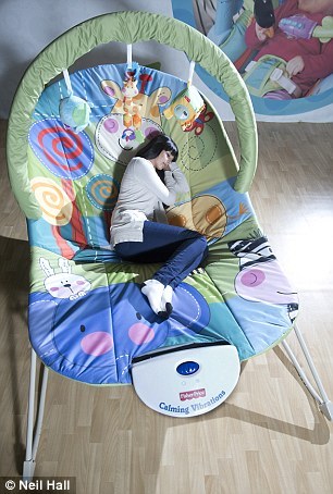 bigbunnybabysitter: Sweet dreams: The scaled-up baby bouncer measures almost three metres long by tw