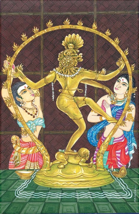 Worshipping Nataraja by Manivel