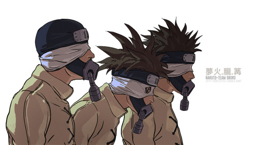 Team Oboro (Mubi, Oboro, Kagari) from NARUTO