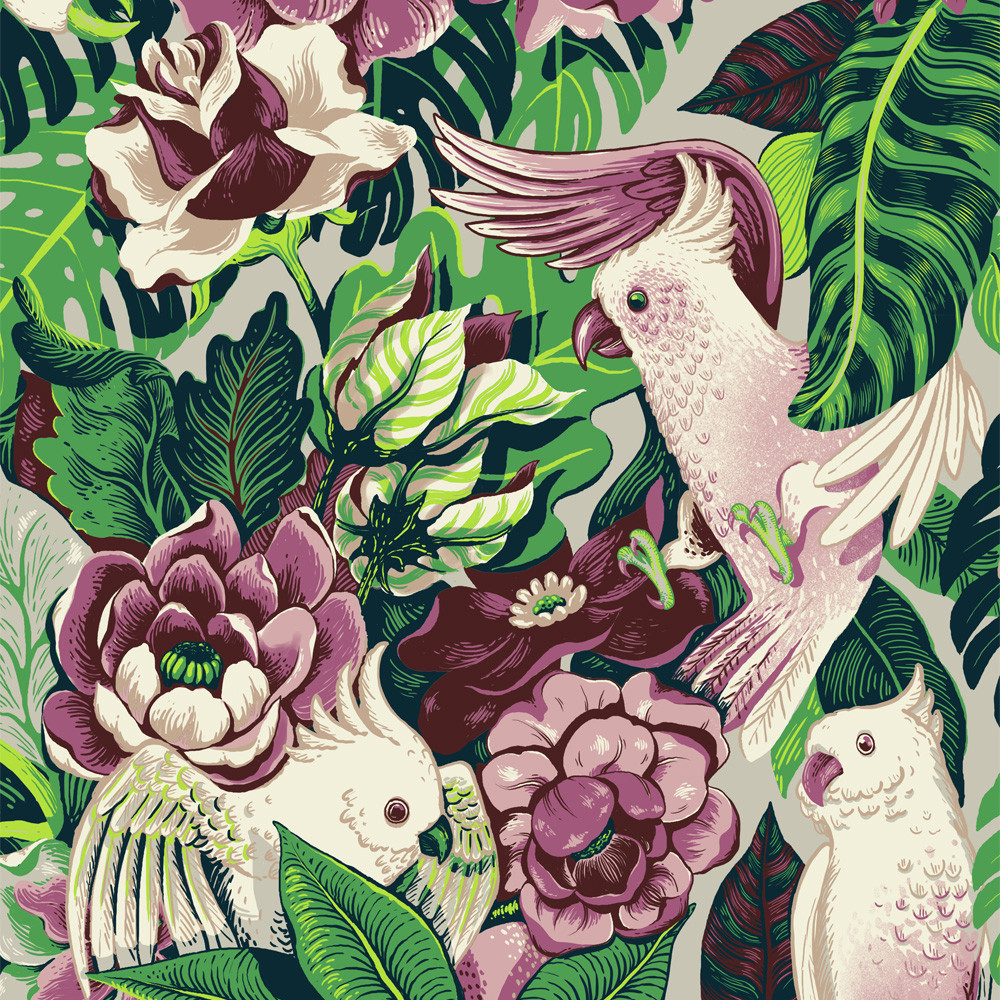 dsgn-me:  Florida Tapestry. Fashion pattern.  (by Lidija Paradinovic Nagulov) 