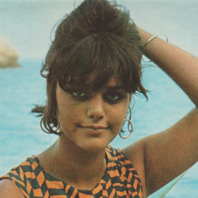 Tina Aumont pictured in 1966 while filming 