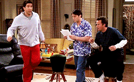chandlermuriels:A-Z of Friends:↳ G is for Goofing Off