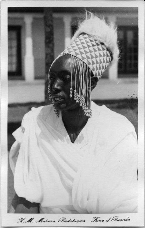 King Mutara III Rudahigwaof Rwanda3. Nyanza, 1937, photo by Eo Hoppe4. with Queen Rosalie Gicanda5. 