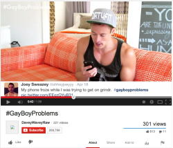 cuntology:  My tweet made it on Davey Wavey’s newest video. Talk about gay boy problems.