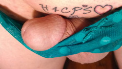 hungry4cockypanties:  shesuspects:  “Just the Tip Tuesday” ….submission from  ~HO77~……love that shot.   Thank you!  A very fine pic of MY cock!! I just LOVE to see my mark of ownership on my sexy sissy!!! ~H4CP