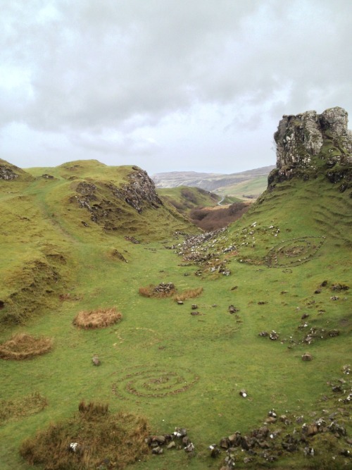 -little-owl-:  If this isn’t an entrance to a fairy world then I don’t know what is… Fairy Glen, Isle of Skye, Scotland, April 2014 