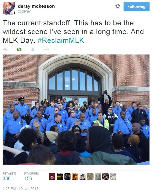 iwriteaboutfeminism:  St. Louis’ only historically black university calls police