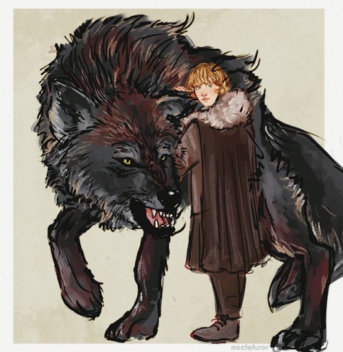 noctefuror:The starks and their direwolves because i love them too much and got is back!!!! ❤️  