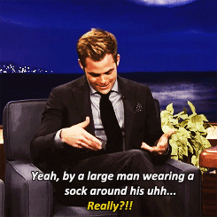 myintimate:“Conan: You were just in New York? How was in New York, how did it go?” “Chris: It was gr