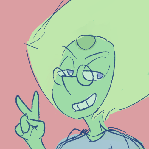 Peridot’s little icon from my comic. I think I did this at 3 in the morning.If anyone wants to use this as an icon, das cool