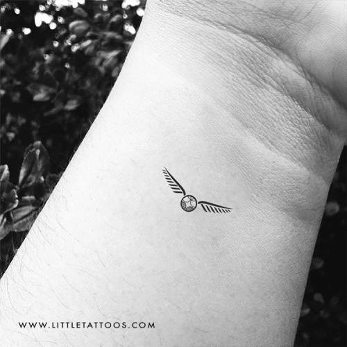 Golden snitch Harry Potter tattoo by AntoniettaArnoneArts on DeviantArt