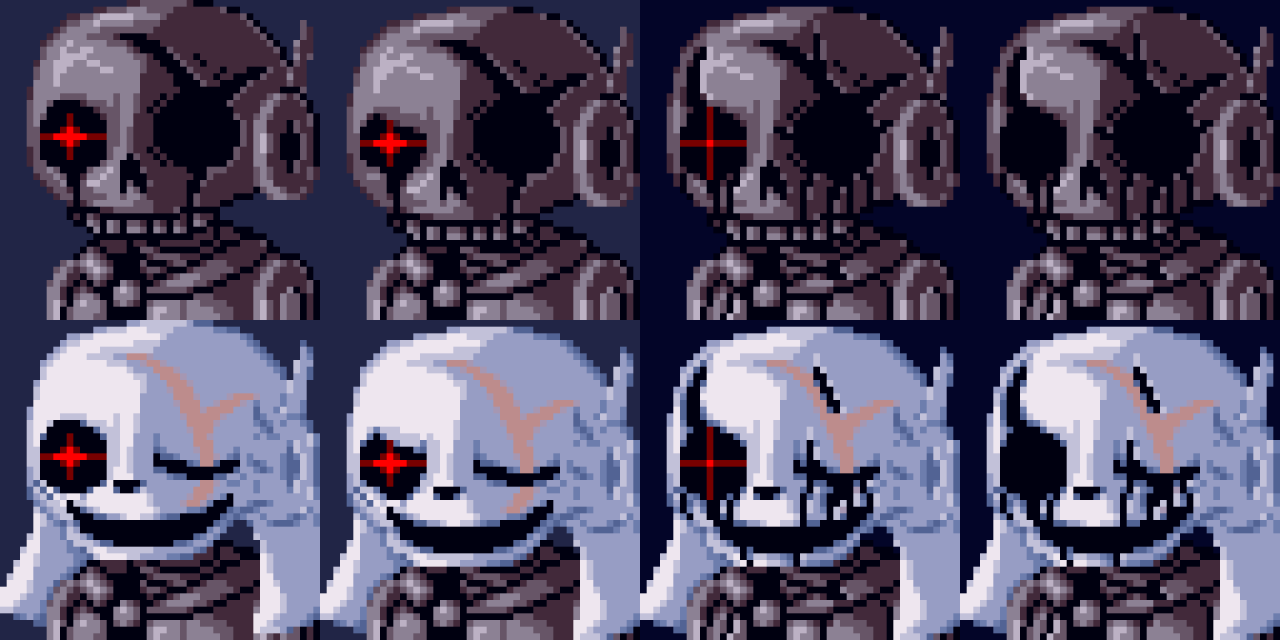 Nines again, but this time with mimiga mask sprites!!!
not sure if I like how the mimiga mask looks tbh
I definitely was going for a kinda weird/creepy look for it, but idk if the mouth is right
might change it. might not, guess you’ll know if i post...