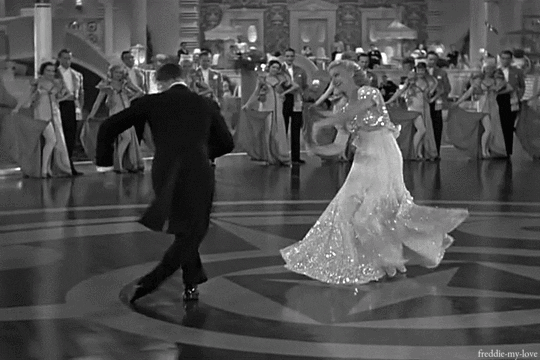 freddie-my-love:Fred Astaire and Ginger Rogers in Top Hat, 1935