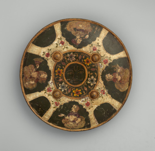 met-armsarmor:  Shield (Dhál), Metropolitan Museum of Art: Arms and ArmorPurchase, James C. Meade Gift, 2015 Metropolitan Museum of Art, New York, NYMedium: Iron, polychromy, textile, leatherhttp://www.metmuseum.org/art/collection/search/688282