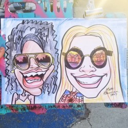 Caricature done at Dairy Delight.  Summer