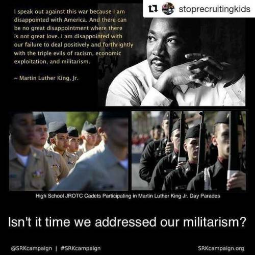 #Repost @stoprecruitingkids (@get_repost)・・・Isn’t it time we addressed our militarism? A good 