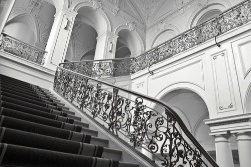 Stairway inside a court building. on Flickr.