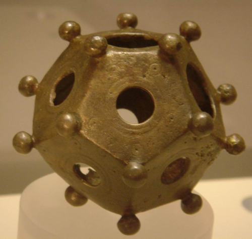 ancientart:A mystery of Roman archaeology: the dodecahedron, a small hollow object made of ston
