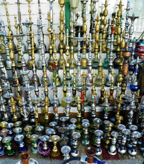 Sharm El Sheikh, Egypt. Oh so many shisha shops.