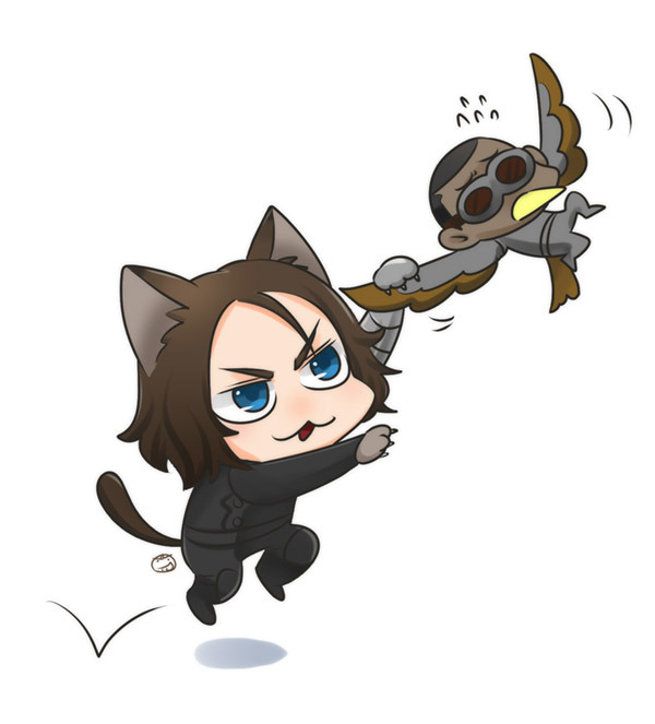 moukin-tarou:  Bucky Cat! (ФωФ)