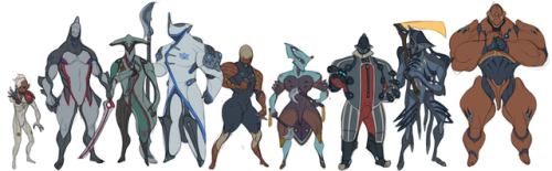 Here&rsquo;s my Operator and some male Warframes, ill move onto the female ones later and then o