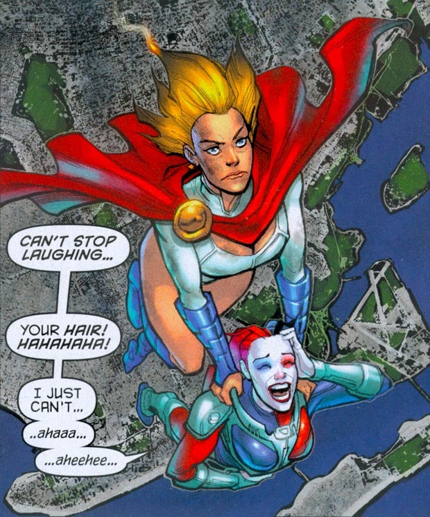 comicbookbrain:  Harley Quinn and Power Girl Harley Quinn #13 Chad Hardin art
