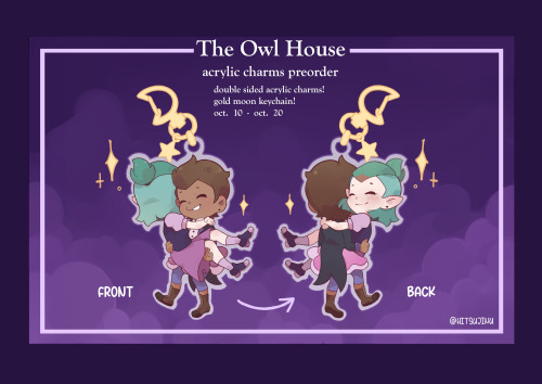 The Owl House Charms Preorder! -You can order it in my online store: smallplanet.storenvy.com