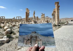 enrique262:  irefiordiligi:  fotojournalismus:  Pictures of the UNESCO World Heritage site of ancient Palmyra taken following the recapture of the city by Syrian troops backed by Russian forces on March 27, 2016 show the damage made by ISIS during its