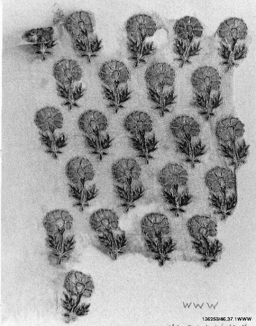 Fragment of Turban Cloth, Islamic ArtMedium: Silk and metal thread on cotton; embroideredGift of the