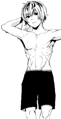 semezukas:  Transparent shirtless Kaneki because every blog needs it uwu (Click for full size!) 