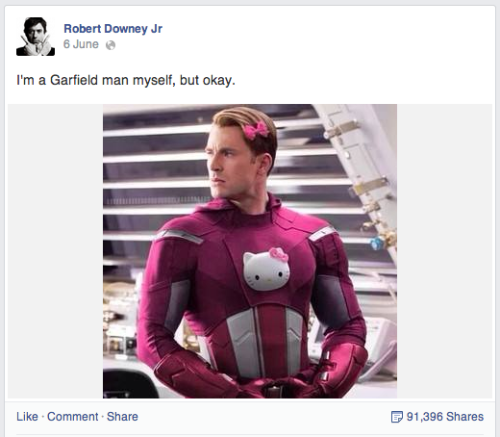 i-ll-be-mother: Is Robert Downey Jr’s facebook even real?