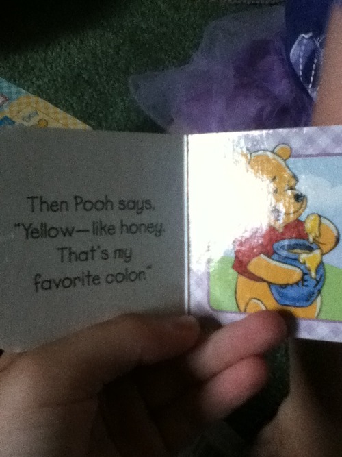 overtextposts:  koblala:  never-kill-on-the-first-date:  koblala:  never-kill-on-the-first-date:  koblala:  never-kill-on-the-first-date:  Hey, what’s Winnie the pooh’s favorite color?  Yellow  No it’s red because of his shirt  No, it’s yellow