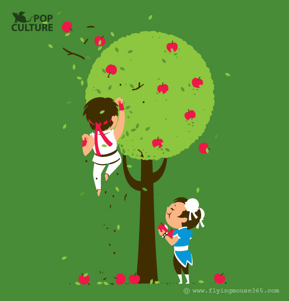 flyingmouse365:  FM Pop Culture 029 - Apple Time on Flickr. Flying Mouse’s personal