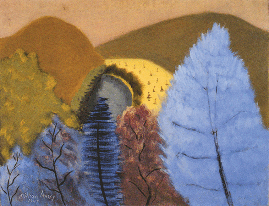 ~Milton Avery~ Blue Trees (1945)