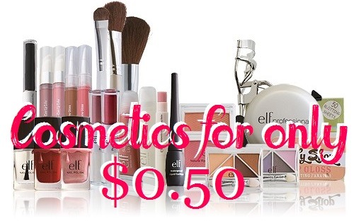 sales-aholic:  sales-aholic:  Beauty products for ONLY $0.50!! E.l.f. Cosmetics is