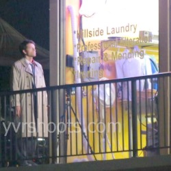 itsajensenthing:  takonatural:  spnf:  SHOOT: SUPERNATURAL’s Castiel (Misha Collins) Does Laundry in New Westminster  I’M CRYING I’M ACTUALLY CRYING ABOUT SPOILER PICS ABOUT A CHARACTER DOING LAUNDRY HOW IS THIS EVEN A THINGodijgoisdgsdg is that