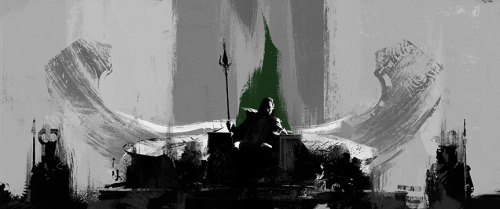 torrilla: Painted illustrations for the main on end title credits for THOR: The Dark World (x)