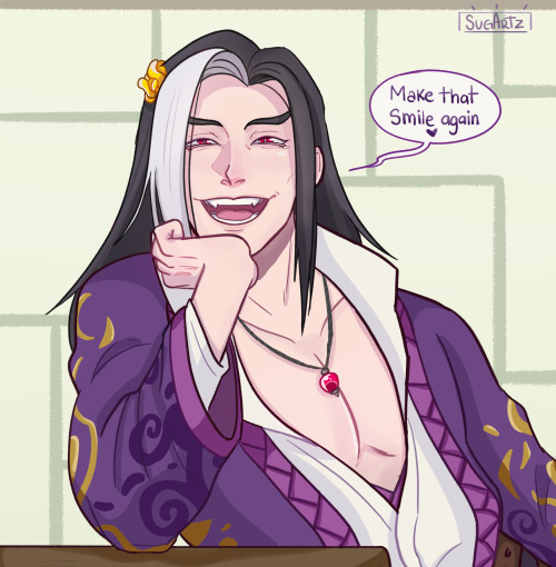 “Ah-Qiao, who are you showing this long face to?" 