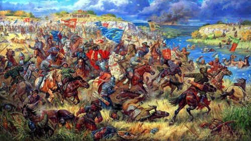 pinturasdeguerra:1362 Batalla de Aguas Azules - Artur Orlenov      &nb